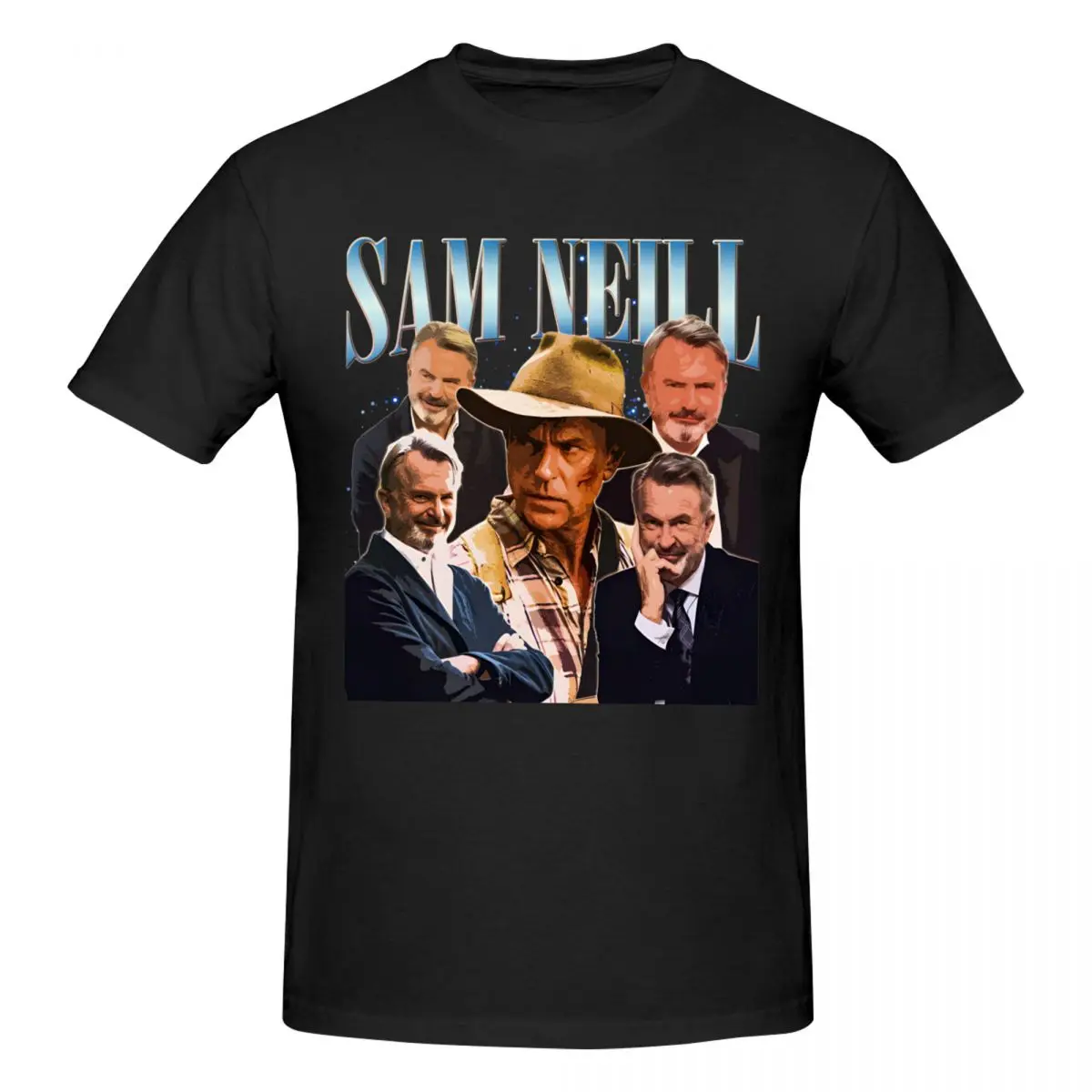 Sam Neill RIP Gifts T Shirts Graphic Y2K Unique O-neck Mens Women T-Shirt Clothing