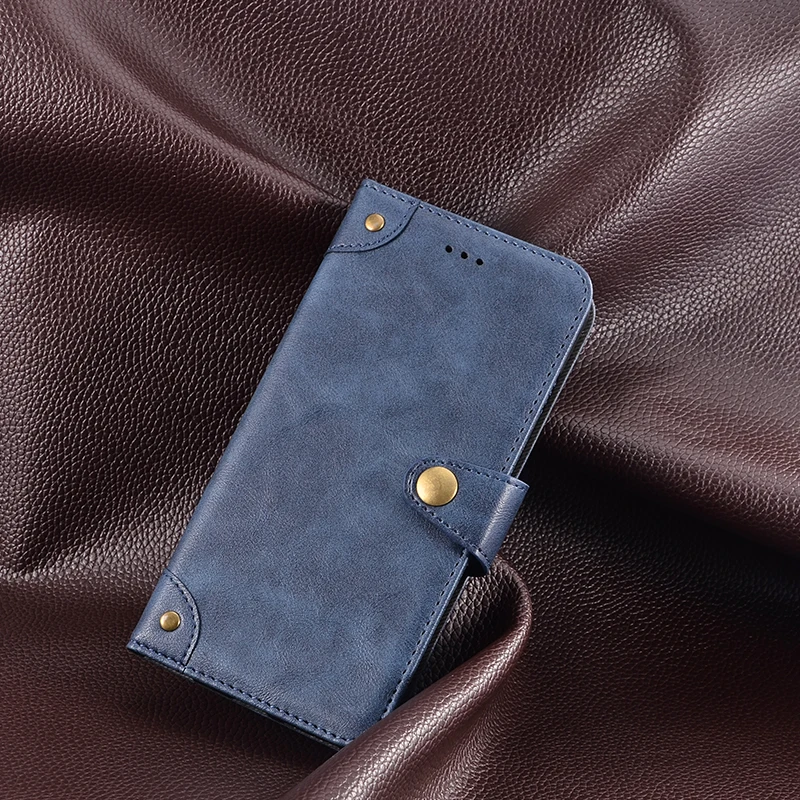 Voor Oukitel WP60 5G Case PU Leer Retro Metalen Gesp Case Cover Conque Voor Oukitel WP60 5G fundas