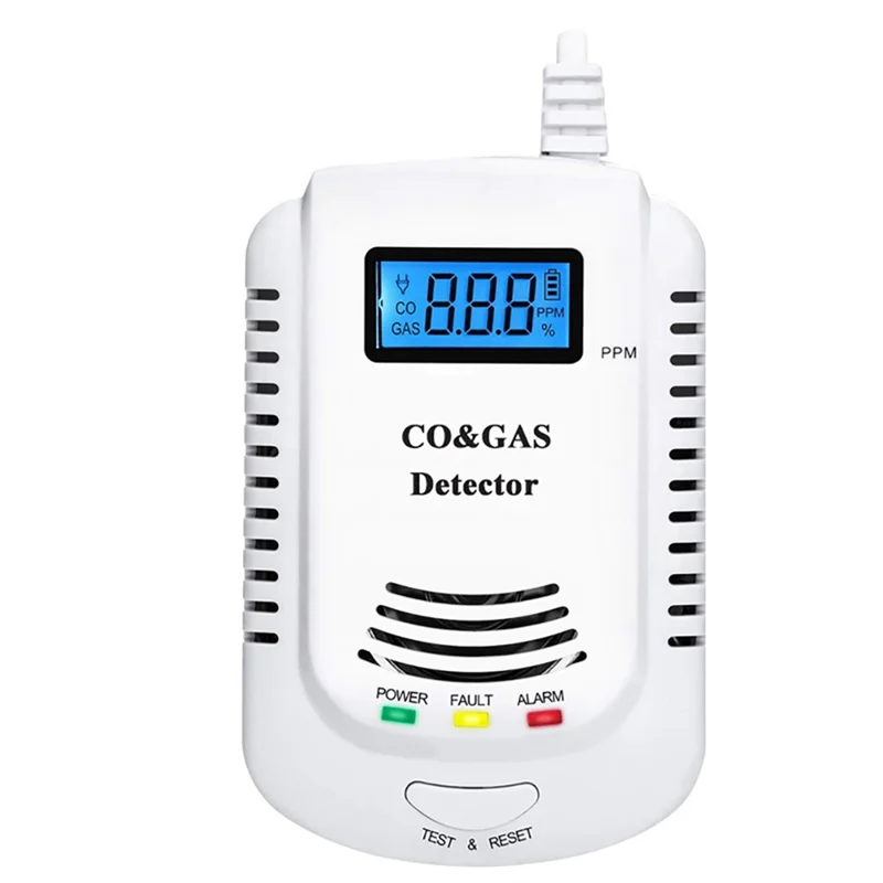 

Carbon Monoxide Detector, Gas Detector,Gas Alarm Sensor Methane Propane ,Gas Leak Detector EU Plug