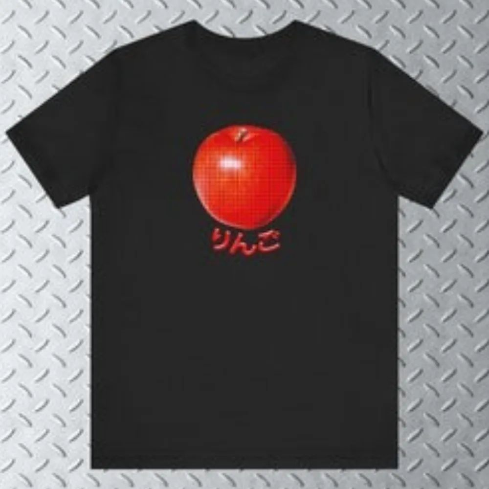 กราฟิกเสื้อยืดอาหารGraphic Teeญี่ปุ่นผู้ชายผู้หญิงแฟชั่นCrewneckผลไม้สีแดงHalfoneกราฟิกUnisexฤดูร้อนTee Tops