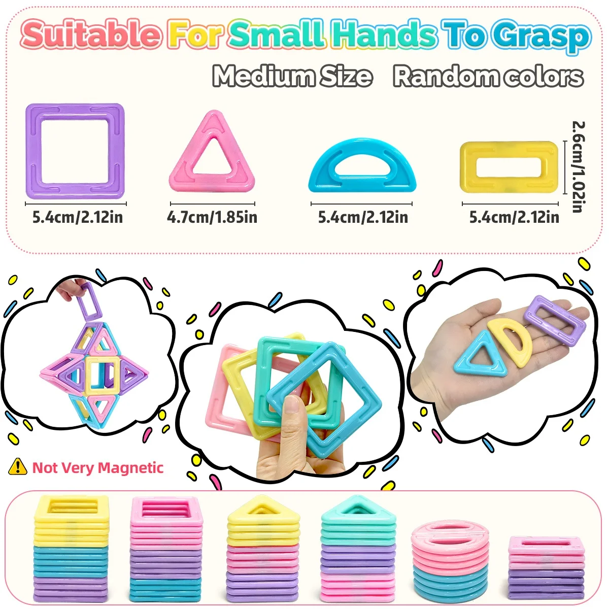 معكرون لتقوم بها بنفسك ثلاثية الأبعاد مكعبات بناء مغناطيسية مجموعة ألعاب للأطفال بنين بنات لعبة تعليمية حسية مغناطيسية هدايا