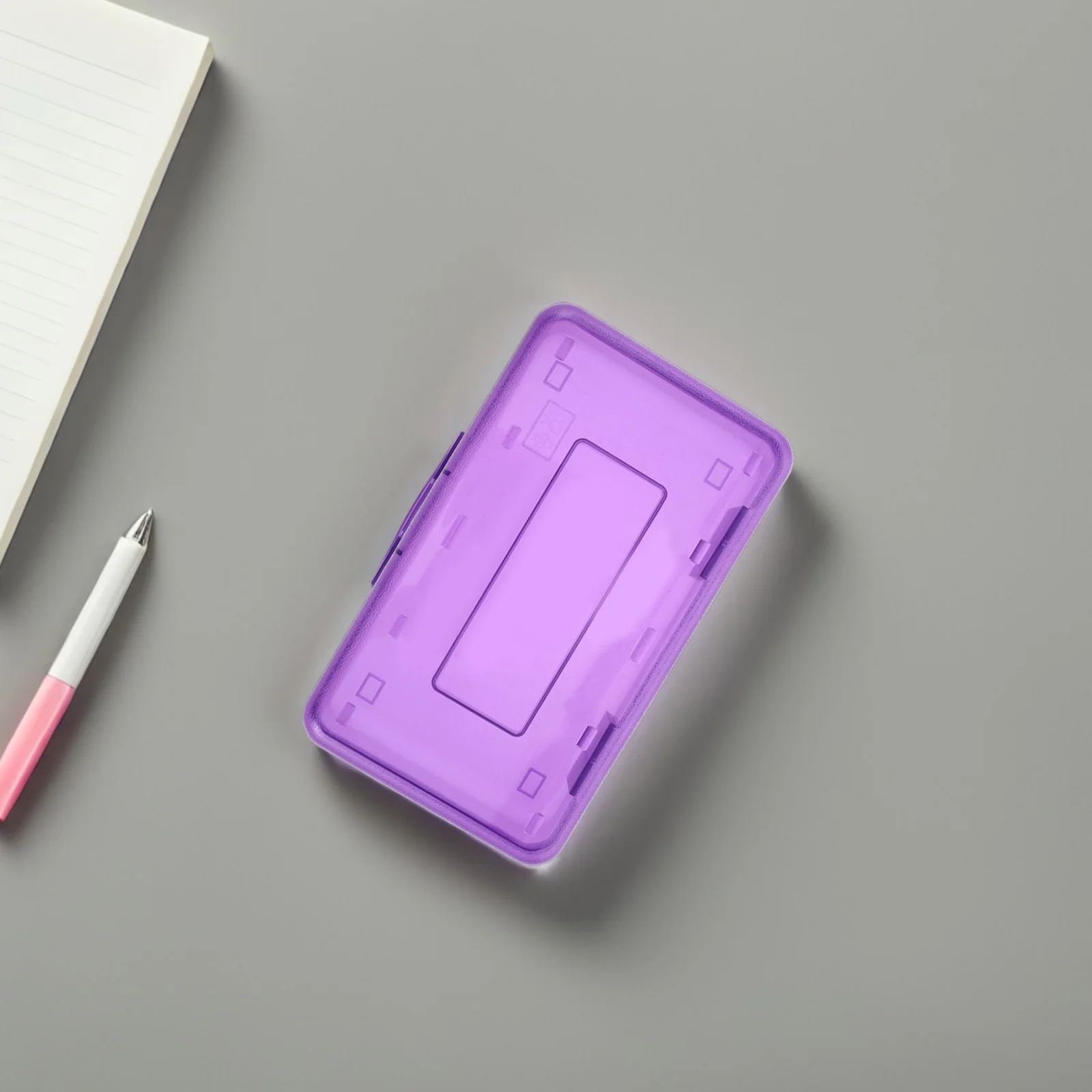 

Plastic Pencil Case Large Capacity Student Stationery Organizer Easy Open Simple Design for School Pencils Box for