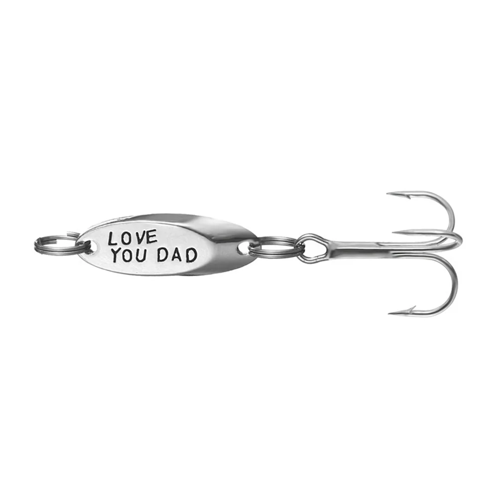 Fishing Gifts Lures Stainless Steel Bait Treble Hook Guitar Pick Baits Man Father