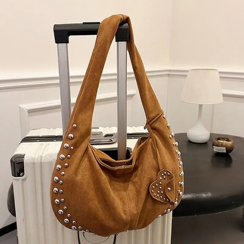 

Women's Handbag Slouchy Bag Studded Shopper Shoulder Bags Korean Styles Underarm Purse Handbag For Everyday Use 20CA
