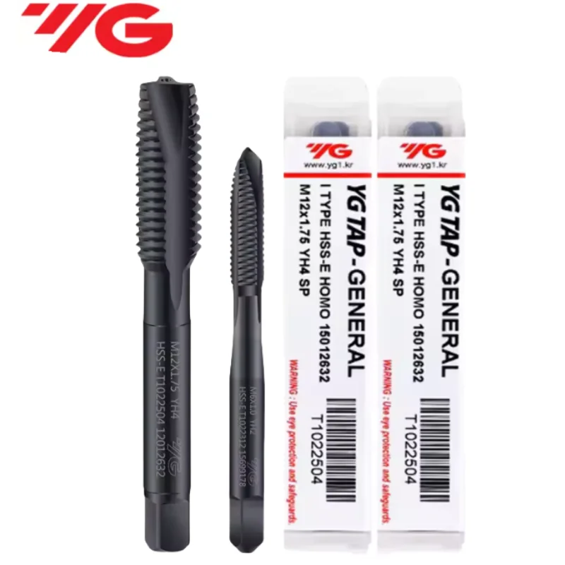 YG-1 T1022  JIS Standard HSSE INOX Metric Spiral Pointed Tap M2M3M4M5M6M8M10M12-M36 Machine Screw Thread Tap For Steel
