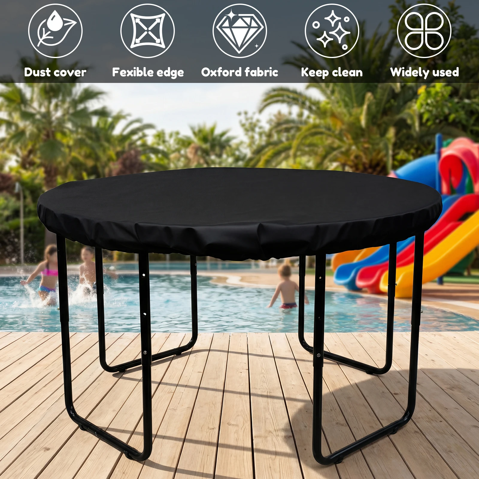 Kids Sand and Water Table Cover Elastic Waterproof Oxford Cloth Outdoor Furniture Play Table Toys Cover Protective Accessories view 5