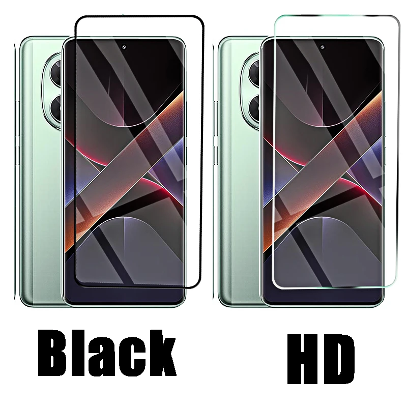 4-1 قطعة الزجاج المقسى ل Xiaomi Poco X7 Pro X6 F6 M6 M7 حامي الشاشة على Pocco Poxo X7pro X M 7 F6 Pro طبقة رقيقة واقية أمامية
