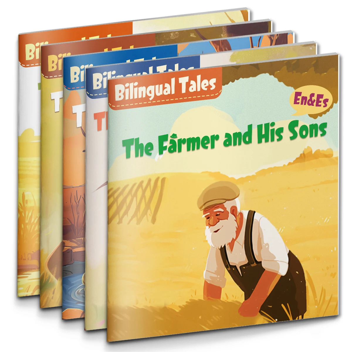 Bilingual English-Spanish storybook for kids, with cute cartoon illustrations to help them get into reading and early learning