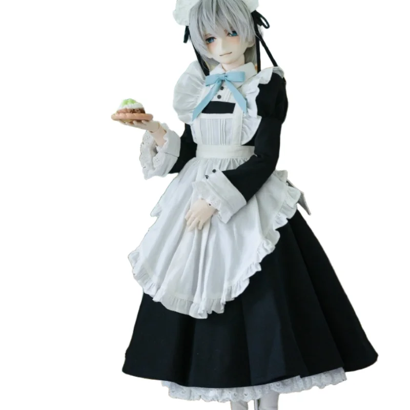 

BJD doll clothes suitable for 1/3 1/4 1/6 size maid clothes set doll accessories (3 points)