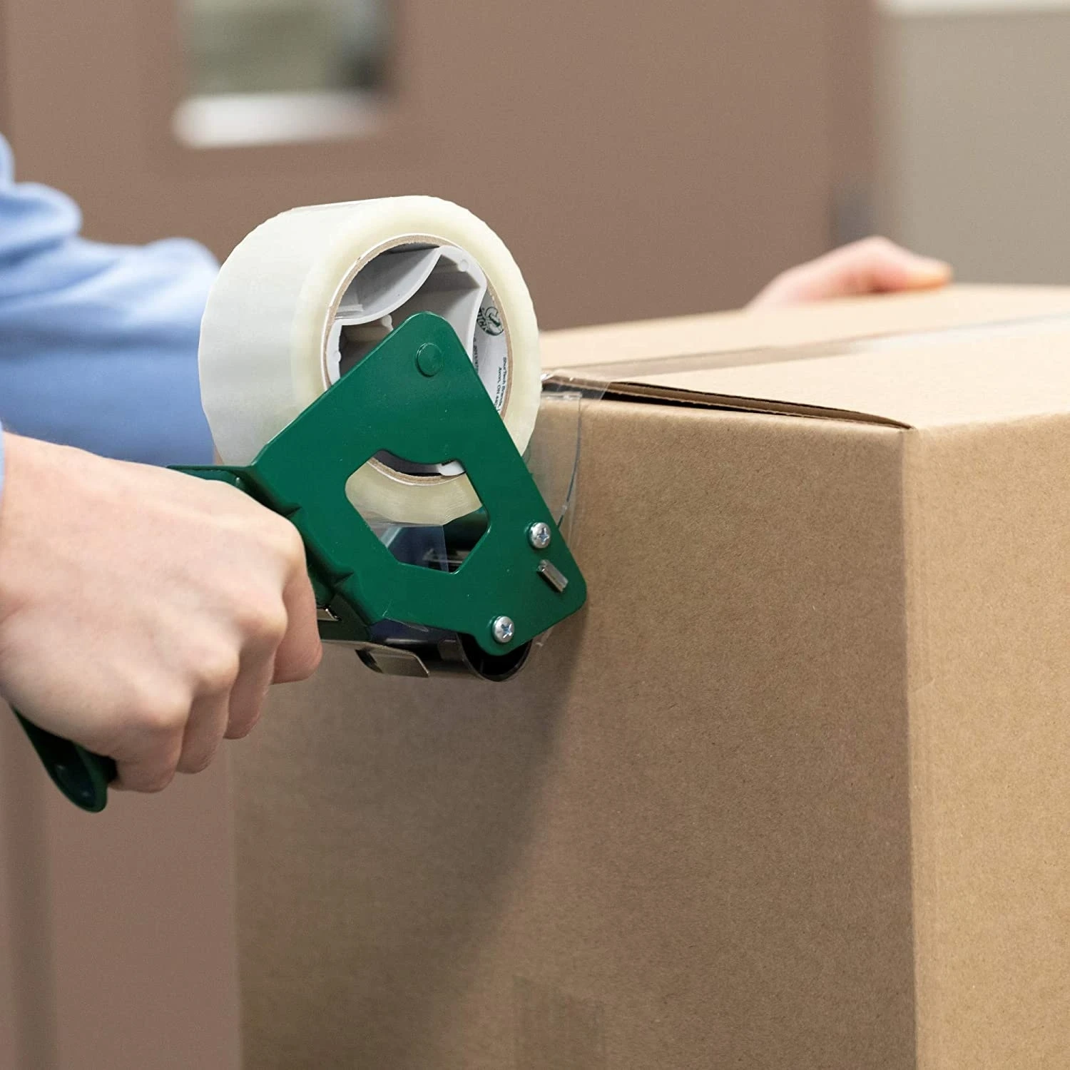 High-Strength BOPP White Packing Tape, Industrial-Grade Durable, Essential for Warehouse Packaging