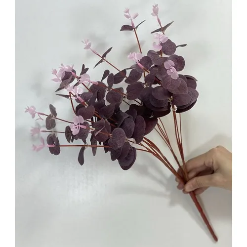 Artificial Pot Purple Eucalyptus Harness