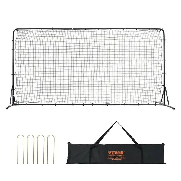 

Soccer Rebounder Net, 12x6FT Iron Soccer Training Equipment, Sports Football Training Gift with