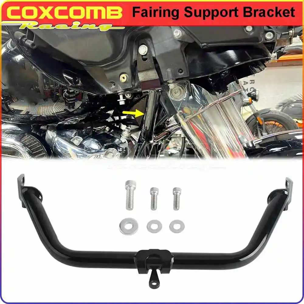 Motorcycle Fairing Support Bar Lower Crossbar Rack For Harley Road Glide FLTR FLTRX FLTRXS FLTRST FLTRXSE FLTRU FLTRK SE 2015-24