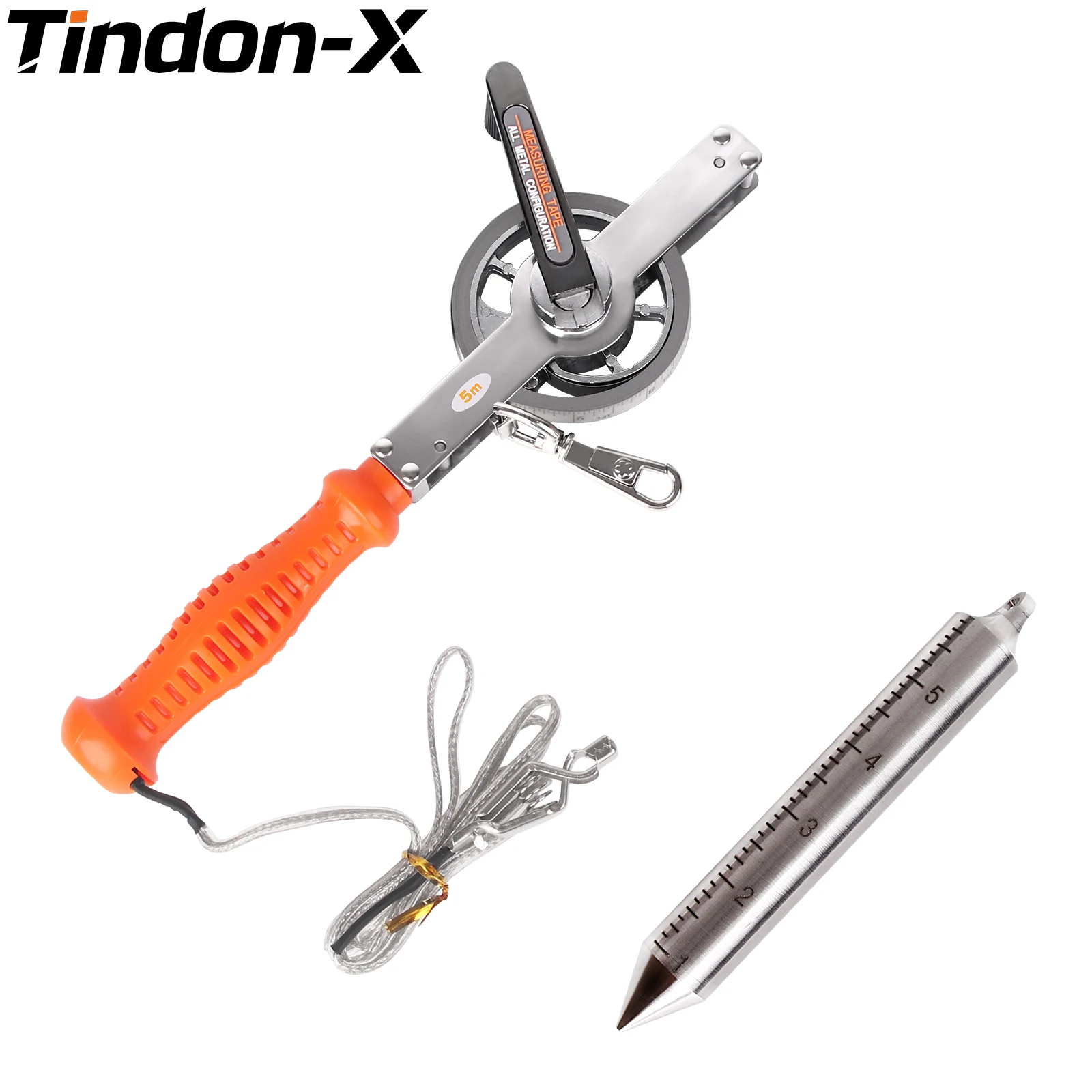 

TINDON-X Oil Gauging Tape with Stainless Steel Plumb Bob 560g, Explosion-Proof, Sounding Tape Measure, Length 5M-30M