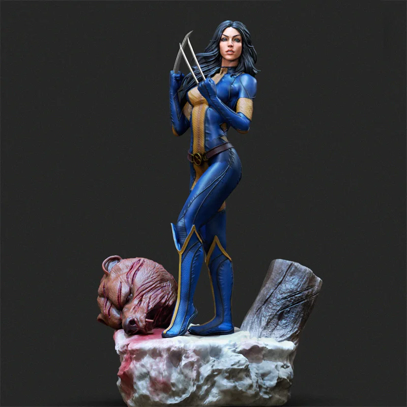 Kit de modelo de resina 1/24 1/18, figura femenina de Wolverine sin pintar, sin color, RW-1302
