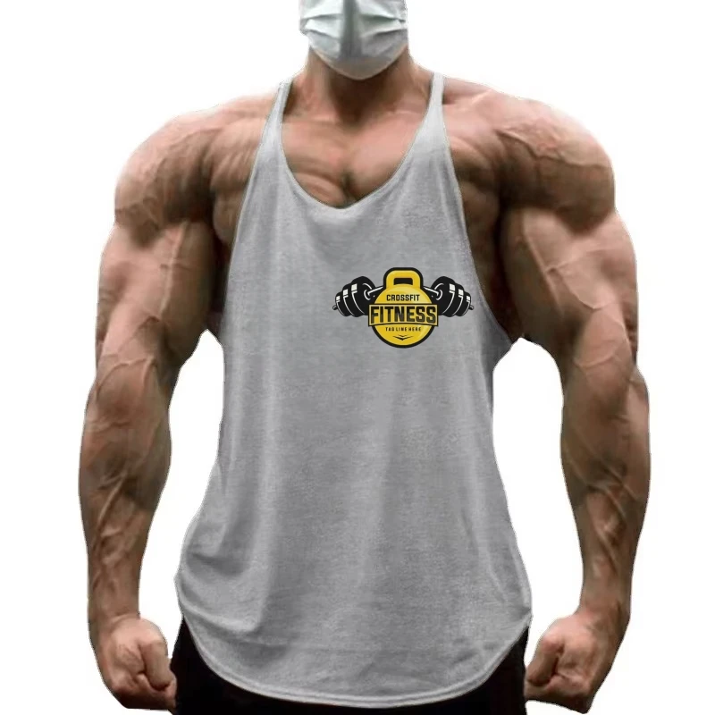 

Тренировочная рубашка без рукавов для тренировок в тренажерном зале, жилет-стрингер, мужская одежда для бодибилдинга, спортивная одежда, жилет для мышц