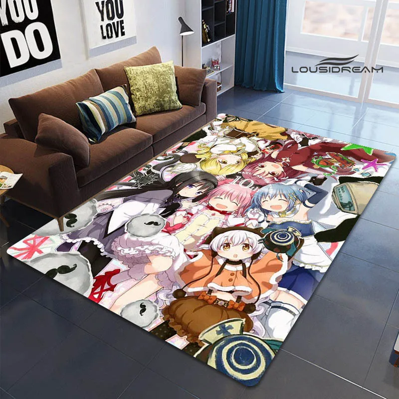 Puella Magi Madoka Magica Anime print carpets kitchen mats Non -slip carpet outdoor carpet yoga mat area rug birthday gift