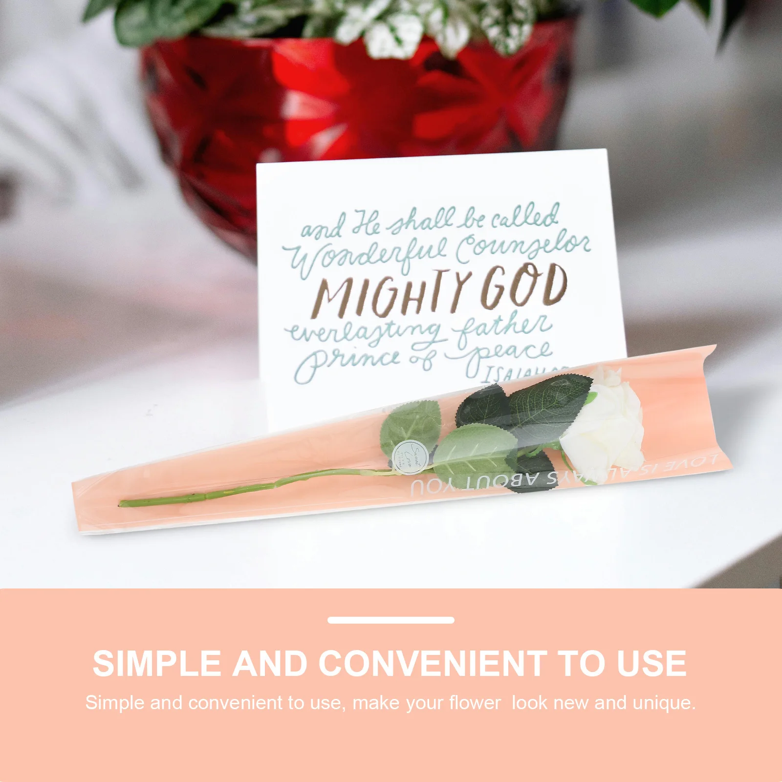 100 قطعة من أغطية باقة أنيقة لتغليف الزهور المتينة لمختلف المناسبات والمهرجانات وأكمام تعبئة الزهور #6