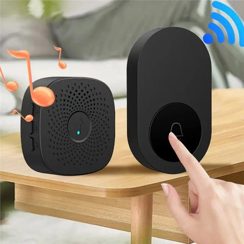 Y42A-Three-Speed Volume Wireless Doorbell Smart Welcome Door Bell 38 Songs Melodies For Home Emergency Bed Calling - view 5