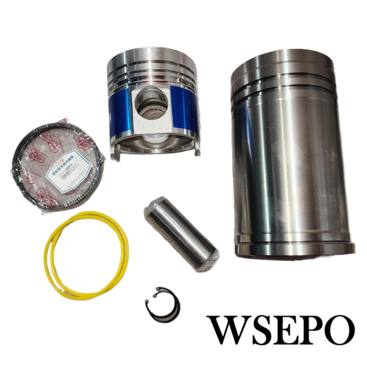 Cylinder Sleeve Liner Piston Kit(06 PC Kit) for Direct Injection ZS1105 4 Stroke Small Water Cooled Diesel Engine