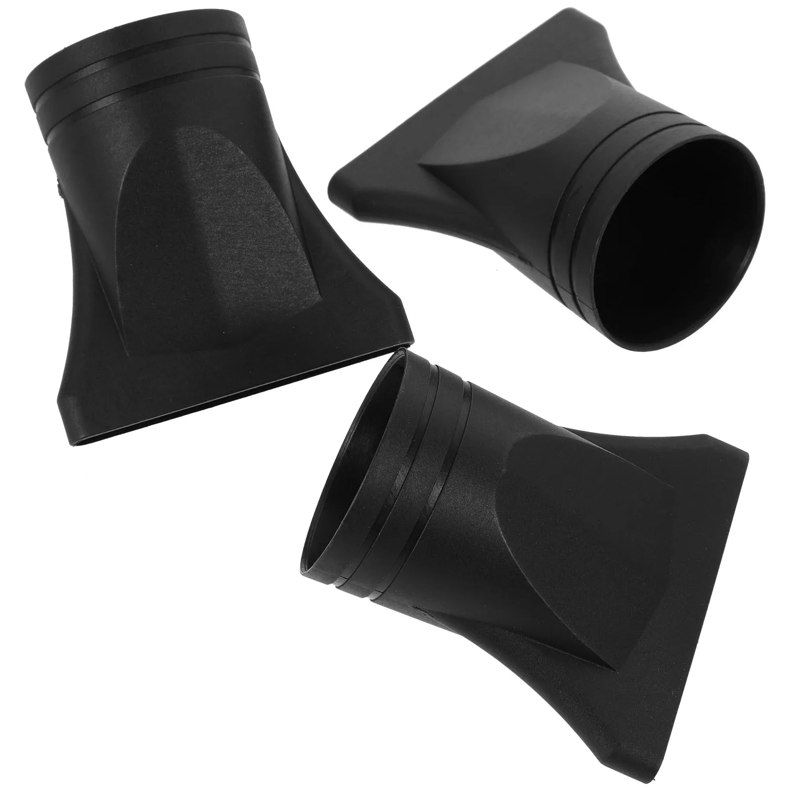 3pcs Hair Dryer Diffuser Nozzle 4.35-4.5Cm Universal Plastic Blower Attachment Nylon Dryer Nozzle Replacement Styling Tool