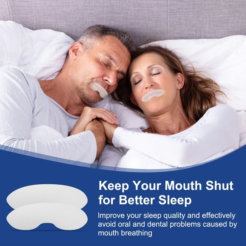 90Pcs Sleep Mouth Strips Anti‑Snore Comfortable Breathable Night Corrector Prevent Open‑Mouth Breathing Gentle SkinFriendly Oral