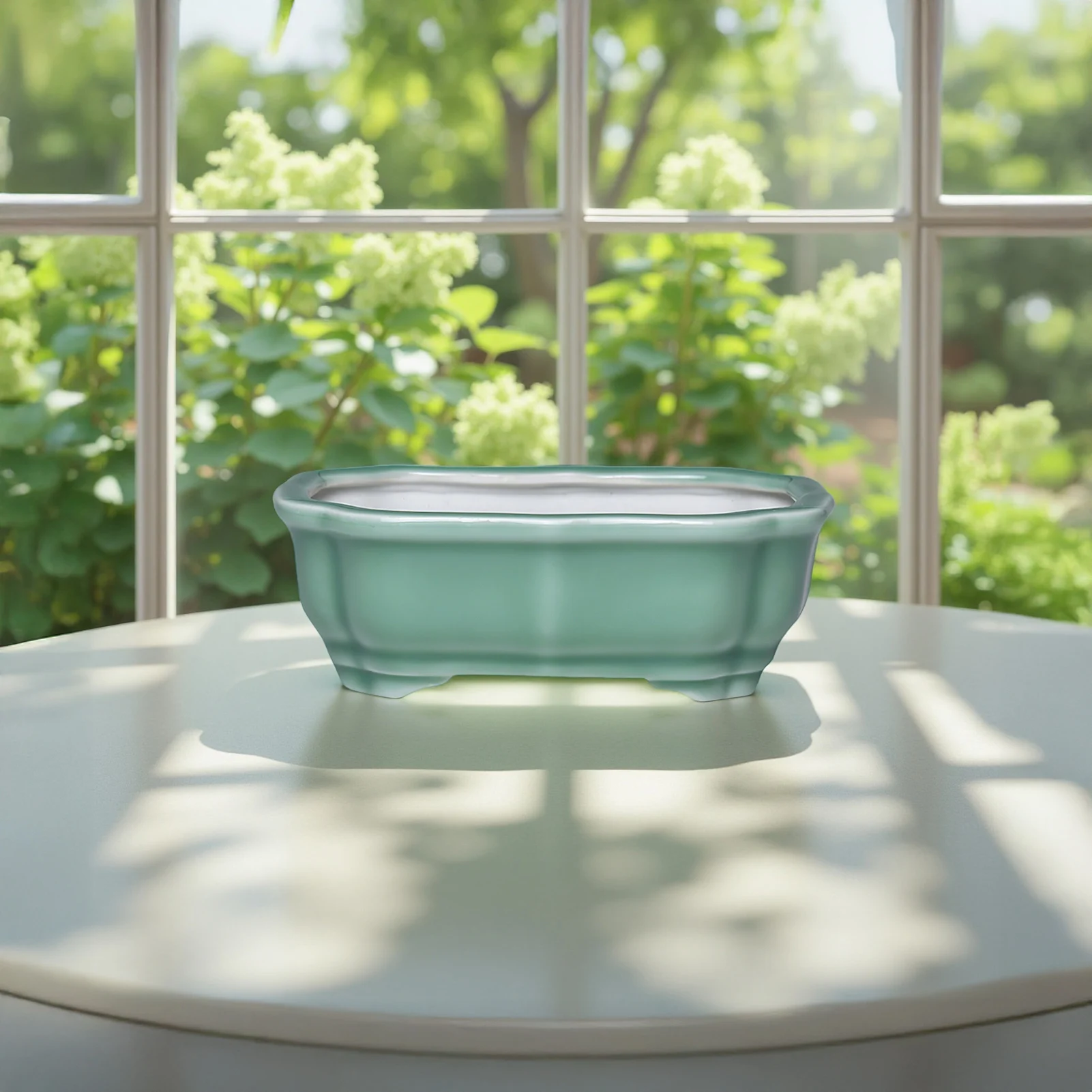 Drainage Ceramic Flower Pot Elegant for Balcony Living Room Bedroom Indoor Planter Pots Durable Home Decor Local