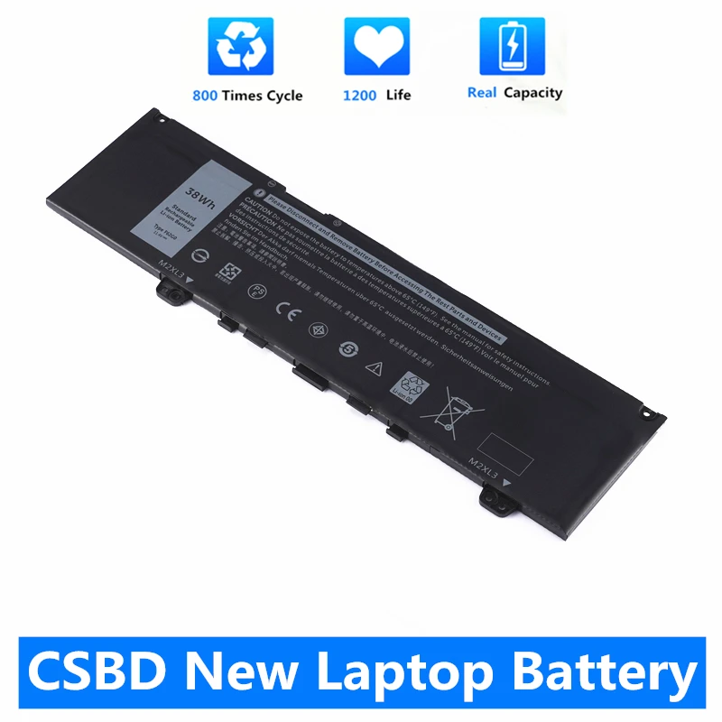 

CSBD New 38Wh F62G0 Laptop Battery For Dell Inspiron 13 7370 7373 7380 7386 Vostro 5370 RPJC3 CHA01 39DY5 P83G P87G P91G