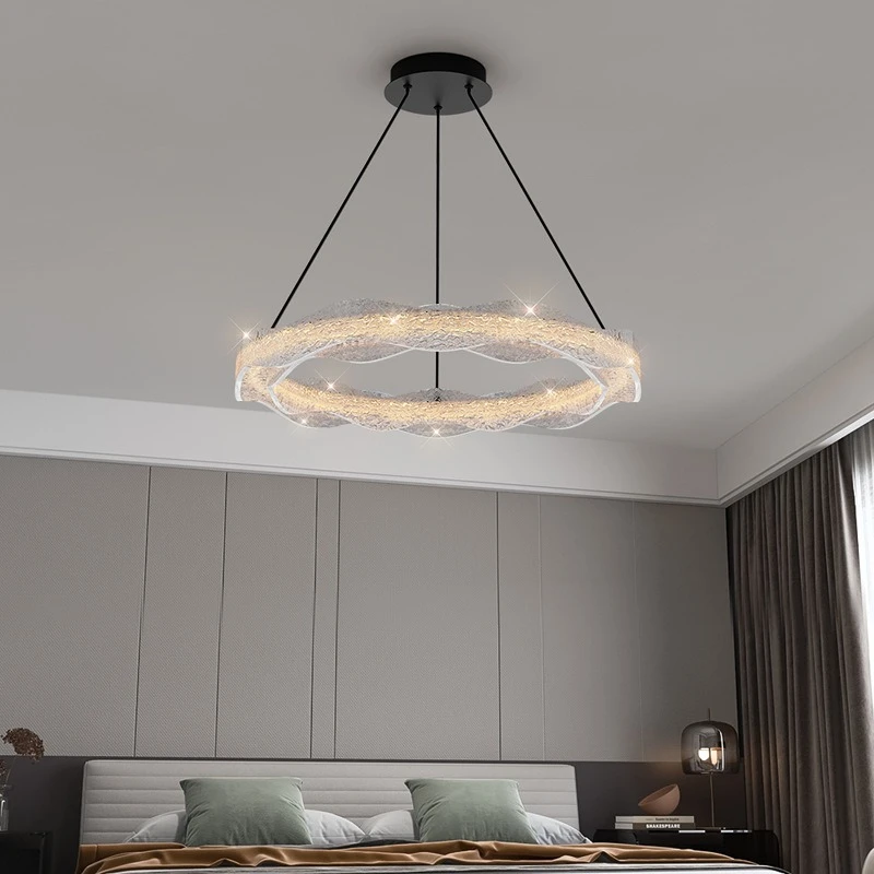 Nordic Light Luxury Resin Pendant Lights for Restaurant Dining Table Atmospheric Artistic Luminaires Delicate Hanging Chandelier