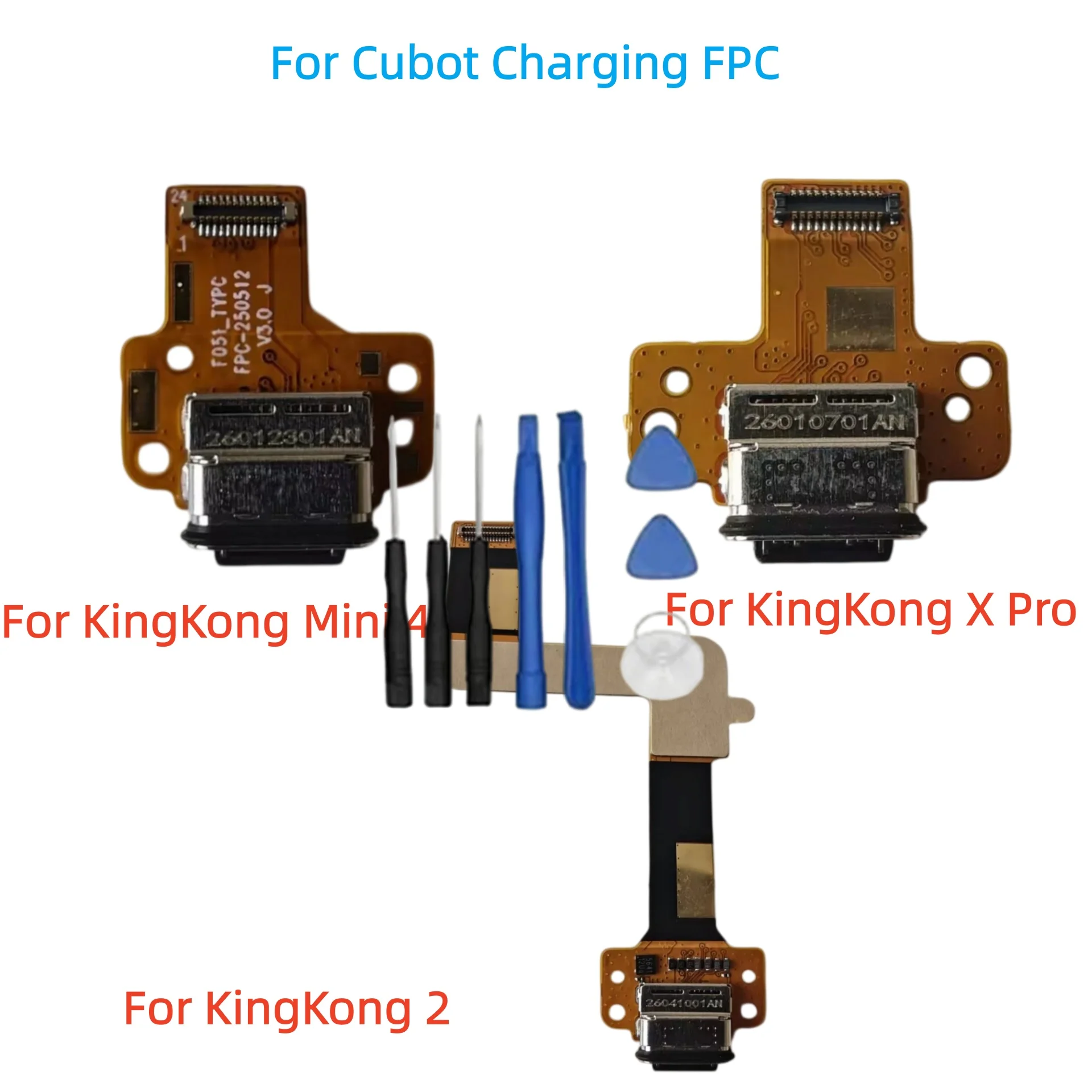 New For Cubot KingKong X Pro XPRO CUBOT MINI 4 MINI4 For KingKong 2 Phone Type-C Charge Type C Charging Cable flex FPC