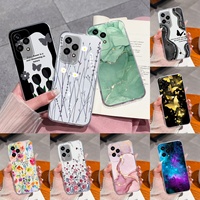 For Honor 200 Lite Case Simple Flowers Clear Phone Cover For Honor 200Lite Soft TPU Silicone Transparent Protective Back Covers