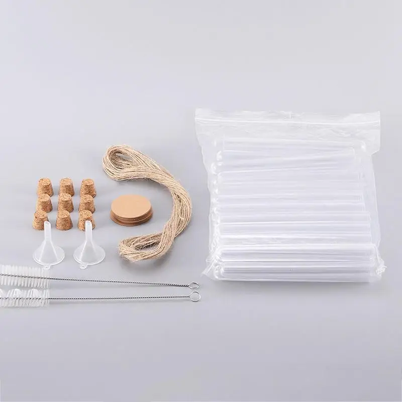 Test Tube With Cork Stoppers Storage Good Seal Spice Container Plant Propagation Tube Scientific Test Tube Lab Test Tubes For