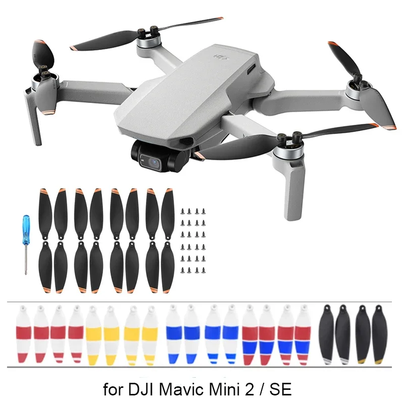 8/16Pcs 4726 Cánh Quạt Cho DJI Mini 2/SE Máy Bay Không Người Lái Ánh Sáng Đạo Cụ Lưỡi Dao Thay Thế Cánh Quạt Dự Phòng phần cánh Quạt Bảo Vệ Nhẫn
