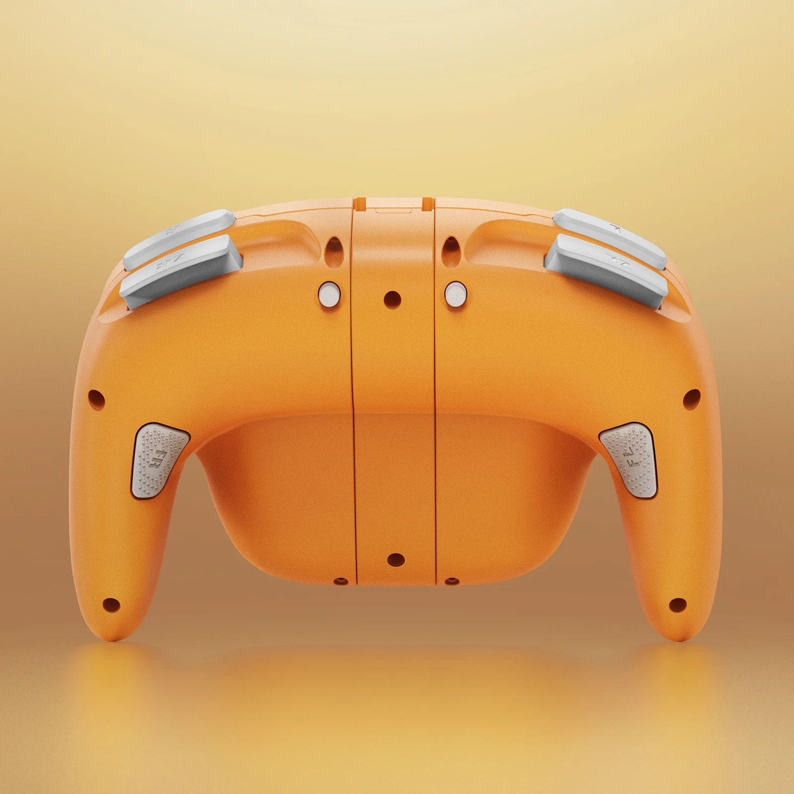 Controller di gioco wireless NYXI Wizard Hall Joystick Gamepad arancione con luci RGB per controller PC Nintendo Switch