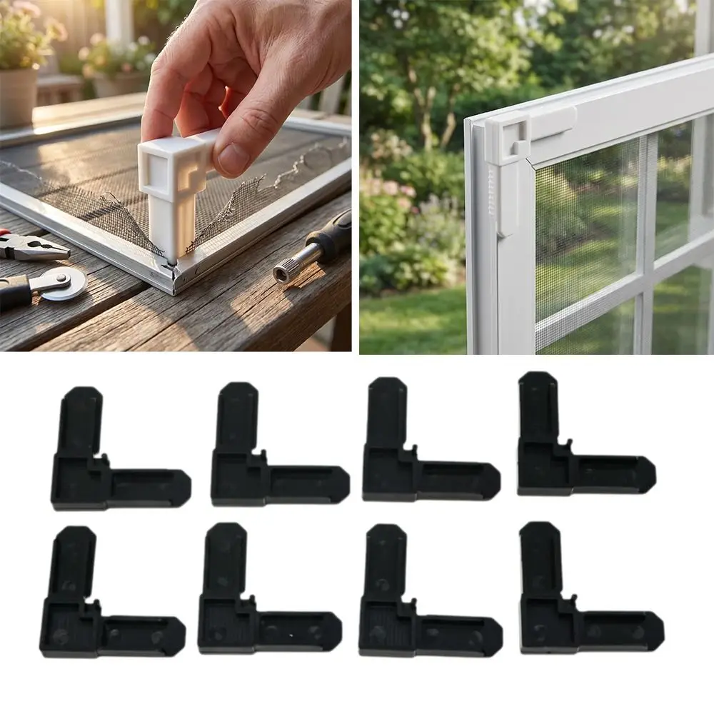 5/16 x 3/4 Inch Plastic Right Angle Corner Bracket Plastic Material Right Angle Window Screen Frame Corner Piece Reinforcement