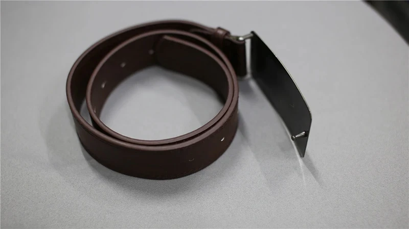 HOT! Watch Over Mccree Belt Cos Cowboy Metal Copper Bamf Buckle With Leather Belt for Men Boy Cosplay Costume Sashes view 5