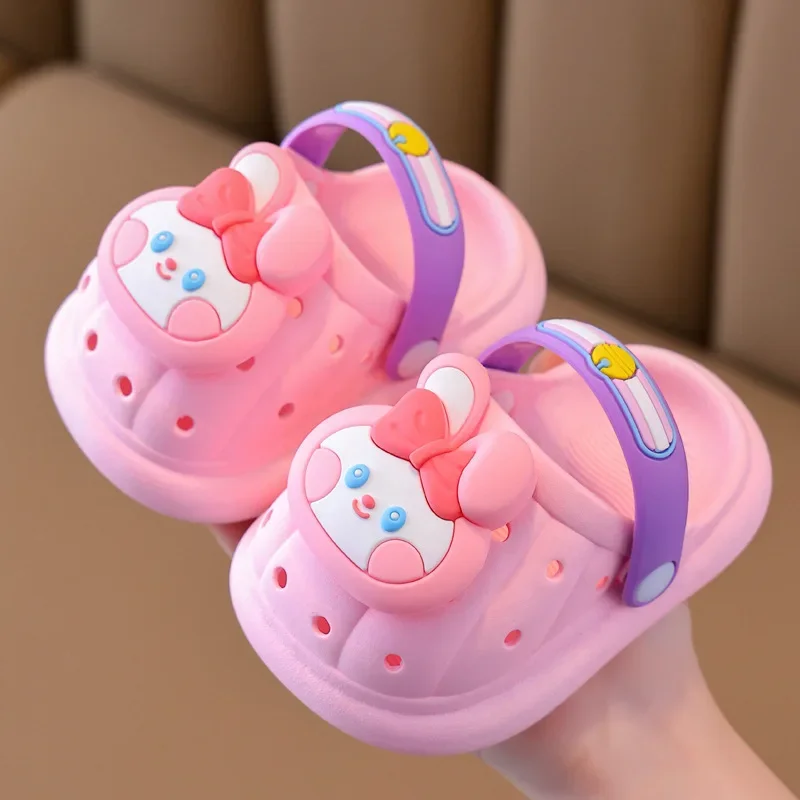 Summer Sandals Kids Shoes Boys Cartoon Water Shoes Baby Beach Shoes Flat Heels Cartoon Slippers Children\'s Girls Garden Shoes