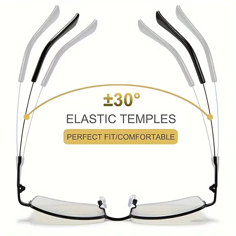 2025 Titanium Photochromeic Multifocal Reading Glasses Men Anti Blue Light Progressive Multifocus Reading Glasses Women 1.0-3.5