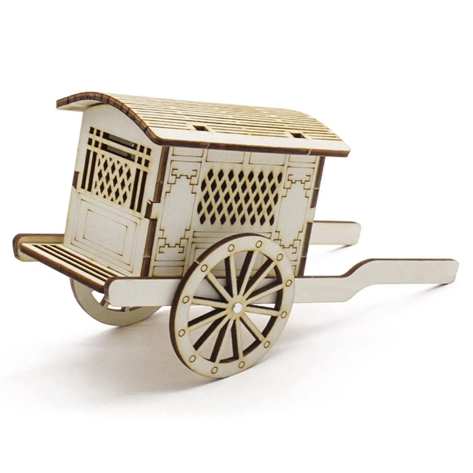 DIY Chinese Carriage Model Experiment Stem Learning Toy DIY Craft for Kids