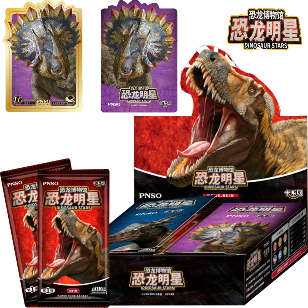 

Wholesale Dinosaur Stars Card For Children Authentic And Exquisite Jurassic R SR UR Limited Game Collection Card Christmas Gifts