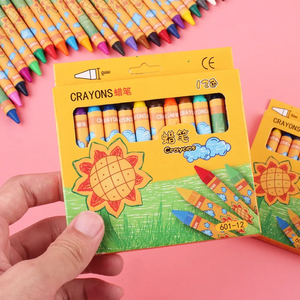 6 Boxes of 8/12/24 Color Painting Pen Set for Kids Birthday Party Baby Shower Wedding Gifts, Back To School Kindergarten Prizes