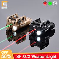 WADSN Tactical XC1 XC2 Flashlight P320 Glock 17 G17 G19 Airsoft Pistol Gun Weapon Scout Accessories Fit 20mm Picatinny Rail