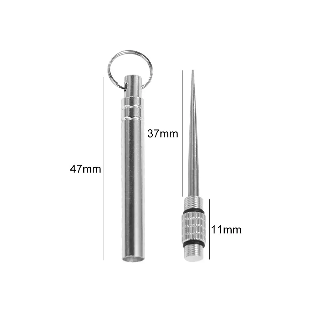 Durable Multi-Purpose Camping Tool Outdoor with Holder EDC Tool Toothpick Metal Toothpick Fruit Fork