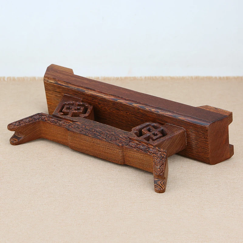 Imagem -04 - Madeira Maciça Espada Stand Weapon Stand Espada Titular Decoração Artes Marciais Faca Stand Rosewood Treasure Knife Stand Display Stand