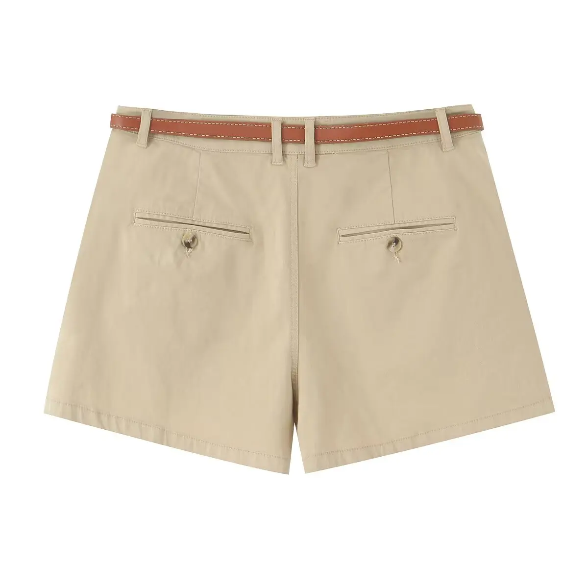 DiYiG النساء 2025 منتج جديد الصيف حزام عصري وأضعاف السراويل غير رسمية فريدة من نوعها سستة تنوعا الجانب جيب السراويل Mujer #3