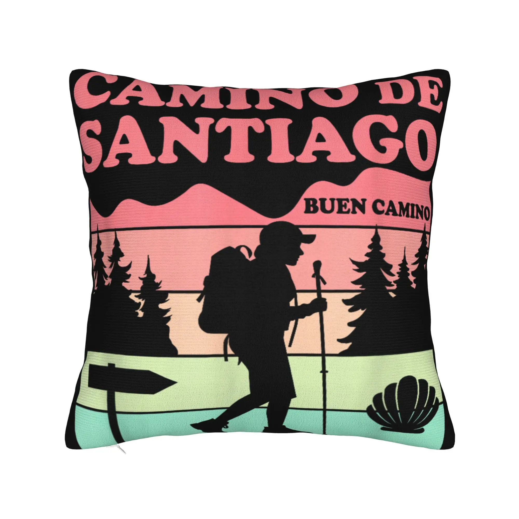 Camino de Santiago 2026  Pillow Cover Accessories Soft Cushion Cover Gift  Throw Pillow Case Cover Home Multi Size