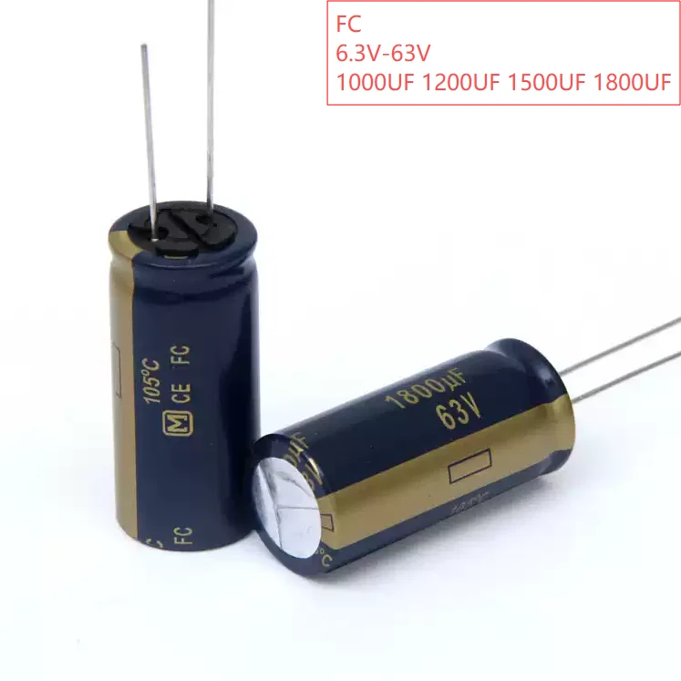 Wholesale 10pcs Matsushita FC 1000UF 1200UF 1500UF 1800UF 10V 16V 25V 35V 63V 50V Audio Electrolytic Capacitors Free Shipping