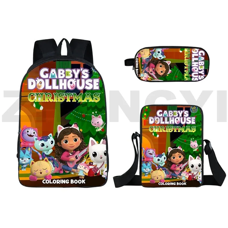 Gabby's Dollhouse 3D Backpack, School Backpacks, Laptop Backpack, Backpack, Tilt Shoulder Bag, Pencil Case, Gabbys Dollhouse,