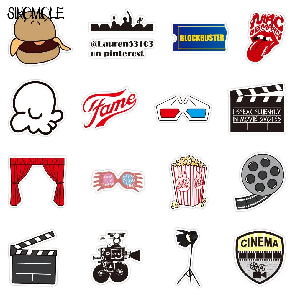 10/30/50PCS New Movie Party Graffiti Stickers Suitcase Guitar Sticker DIY Toy Car Laptop Phone Notebook Guitar Decals Sticker F5