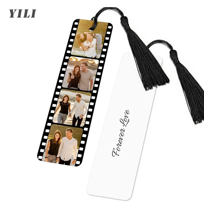 

Personalized Engraved Text Picture Bookmark Custom Photo Bookmark Acrylic Book Marks with Tassel Bookmarks Gifts for Readers